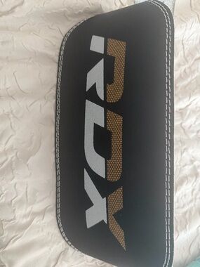 RDX weight training leather belt